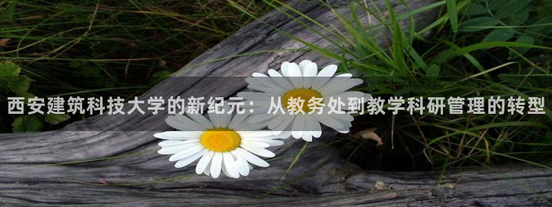 新航娱乐怎么样知乎：西安建筑科技大学的新纪元：从教务处到教学科研管理的转型